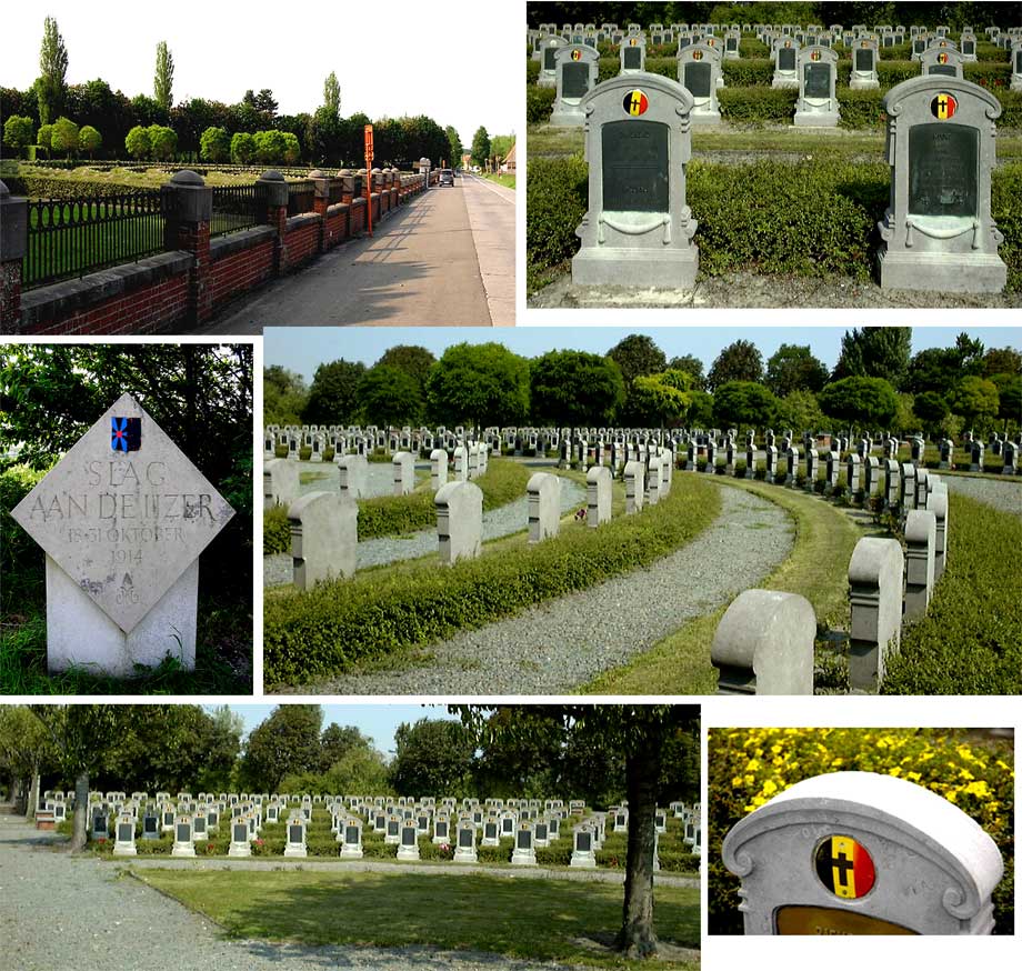 Militaire begraafplaats Ramskapelle - collage